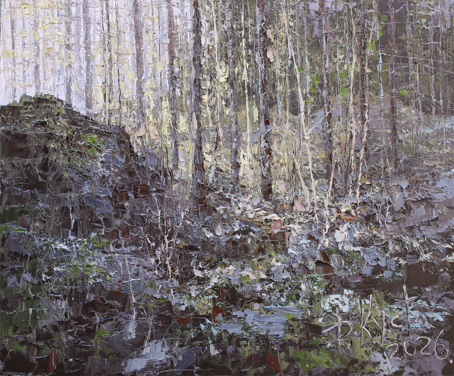 Картина «Along the Karelian Stones» художника Дмитрия Кустановича
