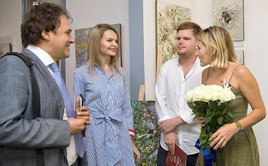 Выставка живописи художника Дмитрия Кустановича в галерее Форт в Сочи. Август 2018