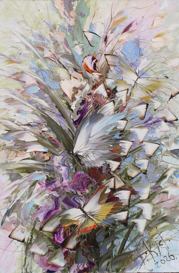 Flowers and butterflies From series «Butterflies»