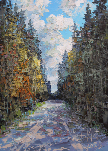 Landscape From the series «Studies at the wheel»